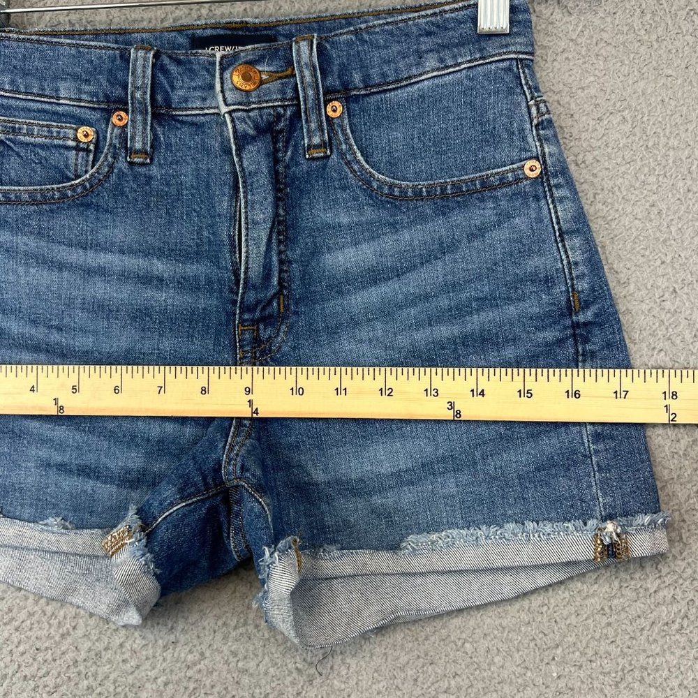 J. Crew High Rise Jean Shorts Women's Size 24 Stretch - Picture 6 of 10